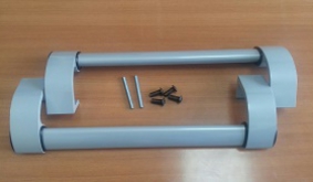 Ручка прямая офисная DF-07 серебристая